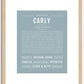 Carly | Name Art Print