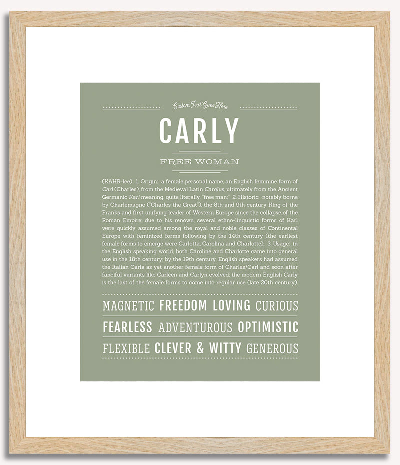 Carly | Name Art Print