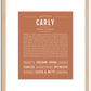 Carly | Name Art Print