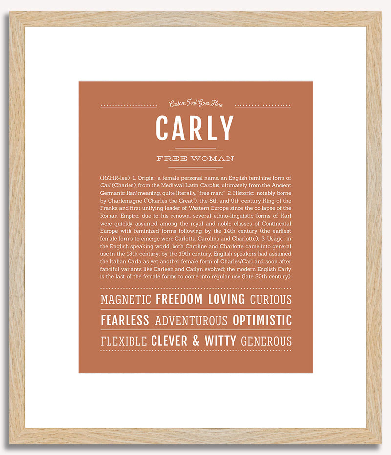 Carly | Name Art Print