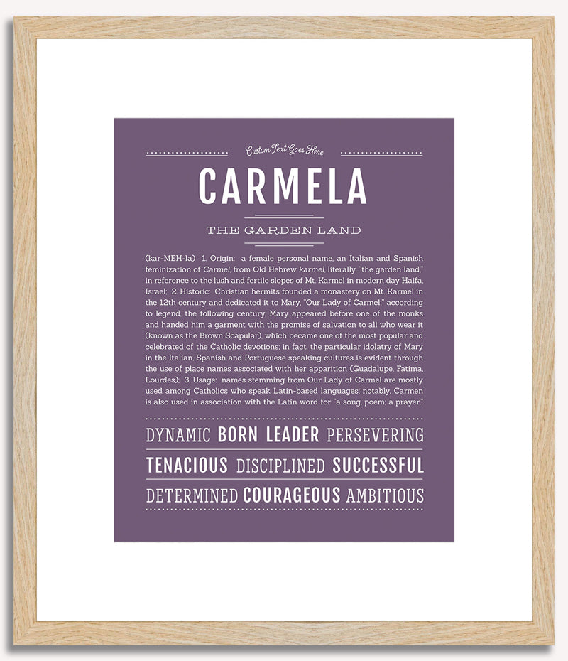 Carmela | Name Art Print