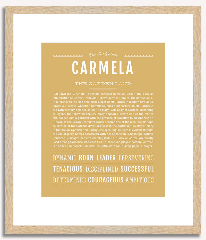 Carmela | Name Art Print