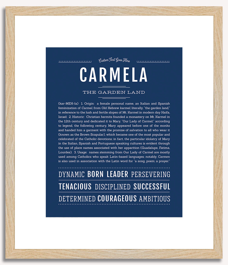 Carmela | Name Art Print