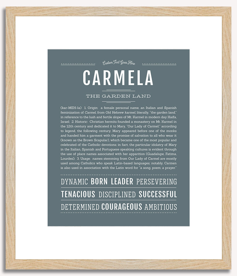 Carmela | Name Art Print