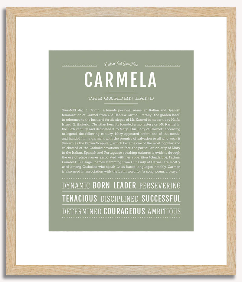 Carmela | Name Art Print