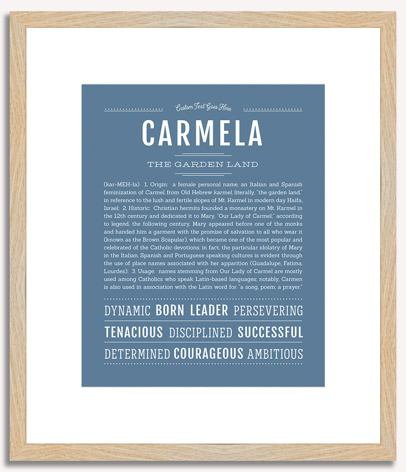 Carmela | Name Art Print