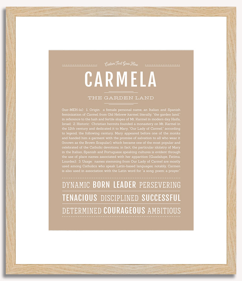 Carmela | Name Art Print