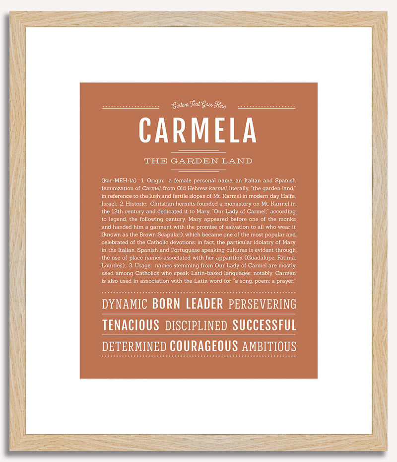 Carmela | Name Art Print