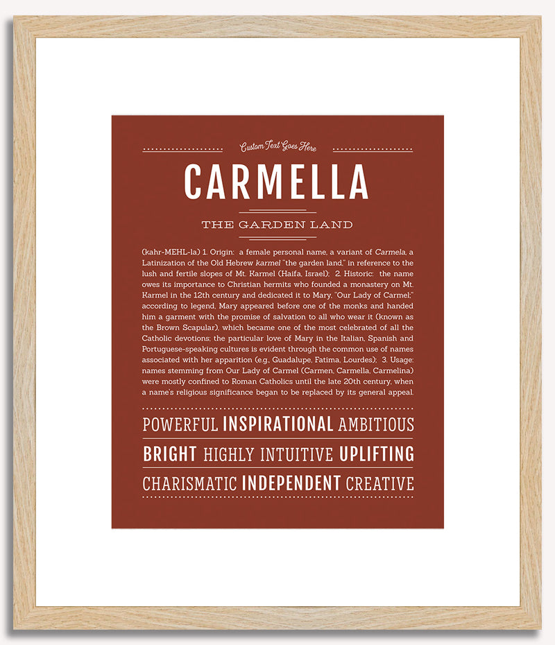 Carmella | Name Art Print