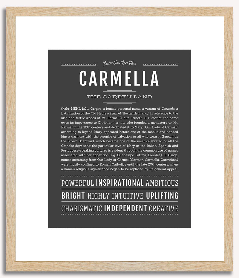 Carmella | Name Art Print