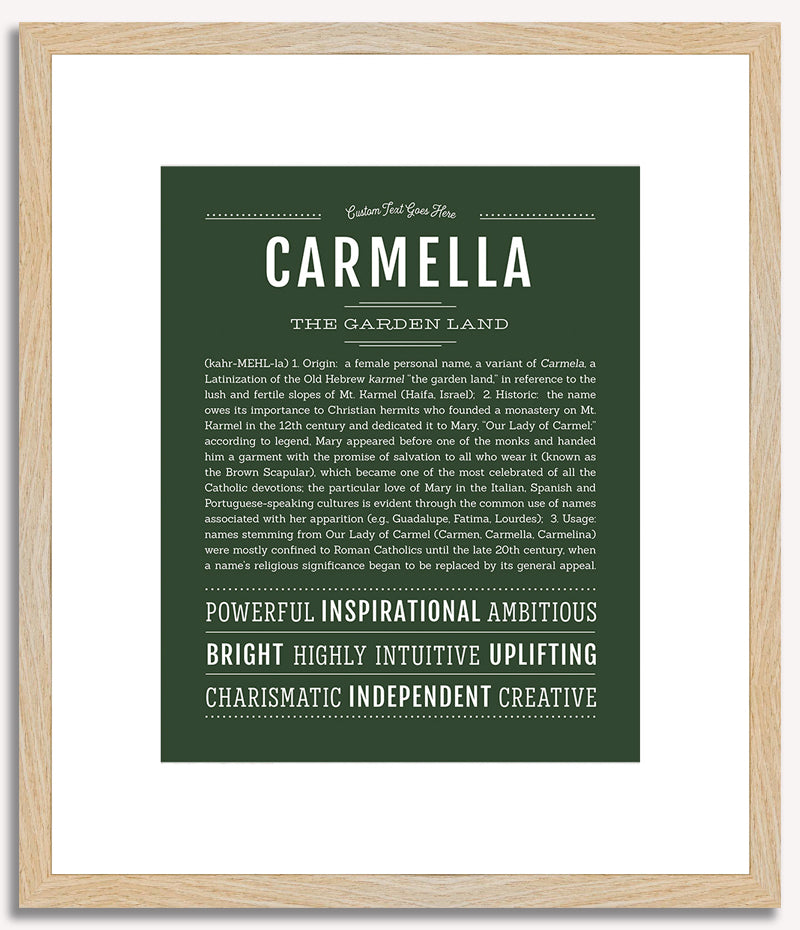 Carmella | Name Art Print