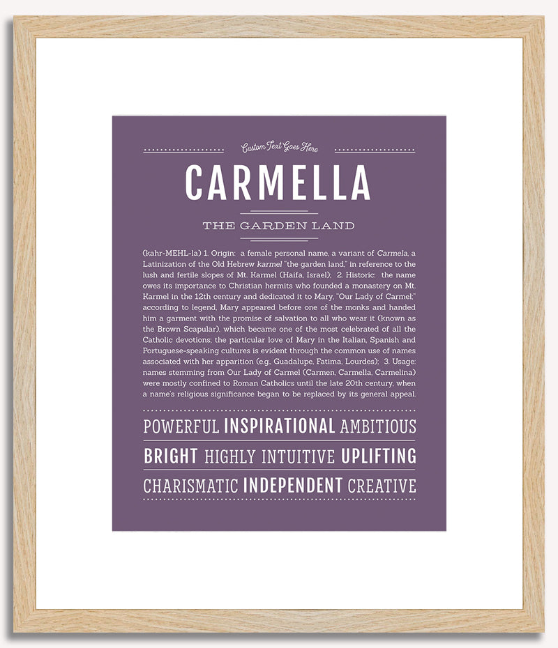 Carmella | Name Art Print