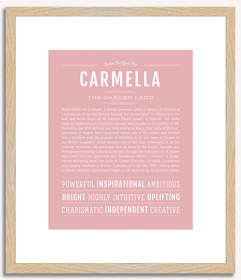 Carmella | Name Art Print