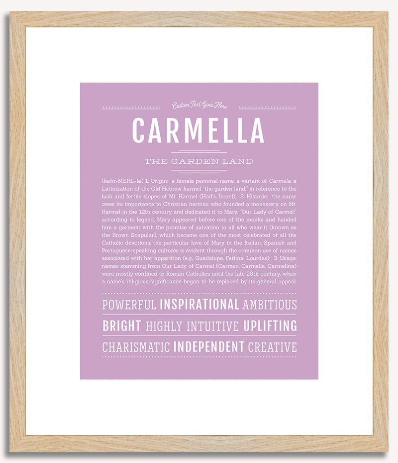 Carmella | Name Art Print