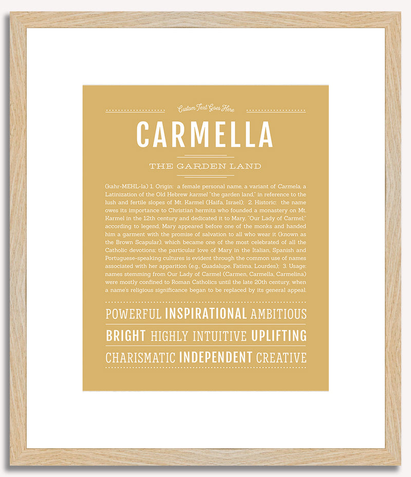 Carmella | Name Art Print