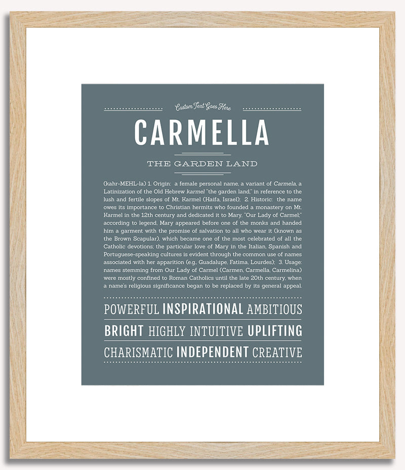 Carmella | Name Art Print