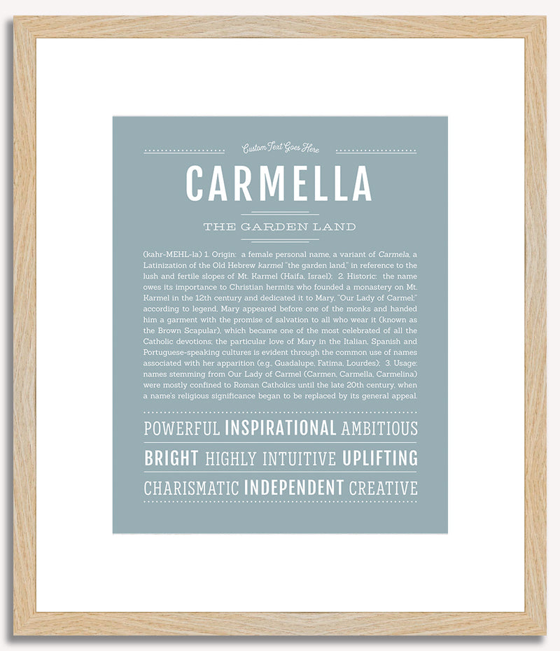 Carmella | Name Art Print