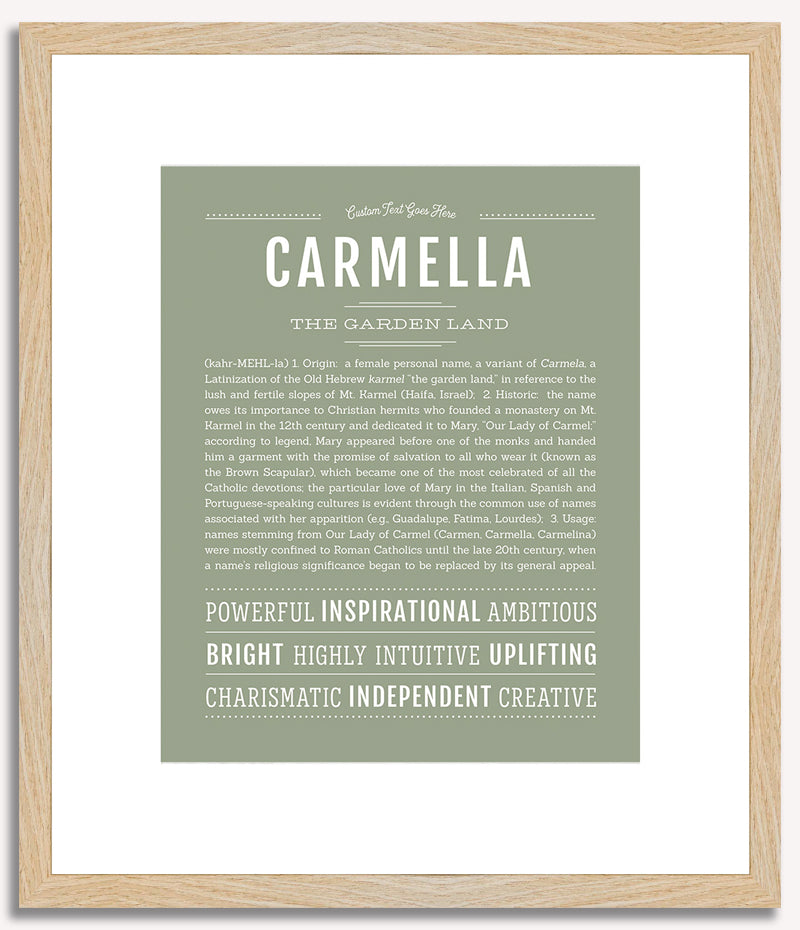 Carmella | Name Art Print