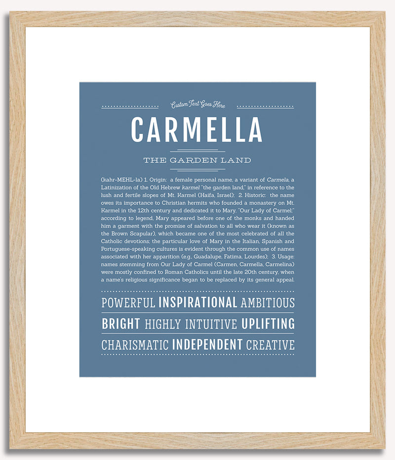 Carmella | Name Art Print