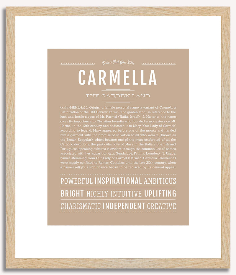 Carmella | Name Art Print