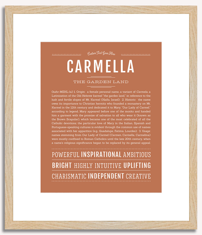 Carmella | Name Art Print