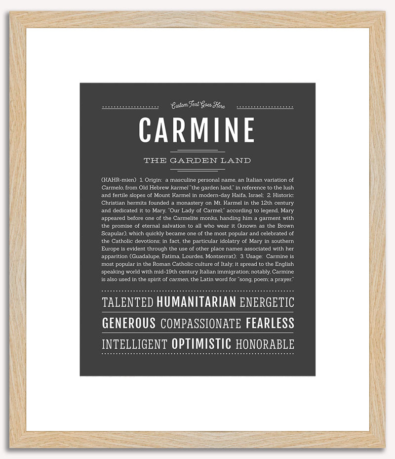 Carmine | Name Art Print