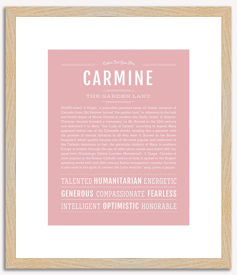 Carmine | Name Art Print