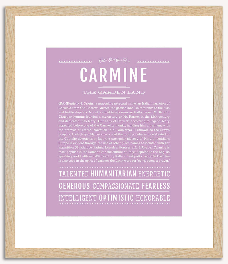 Carmine | Name Art Print