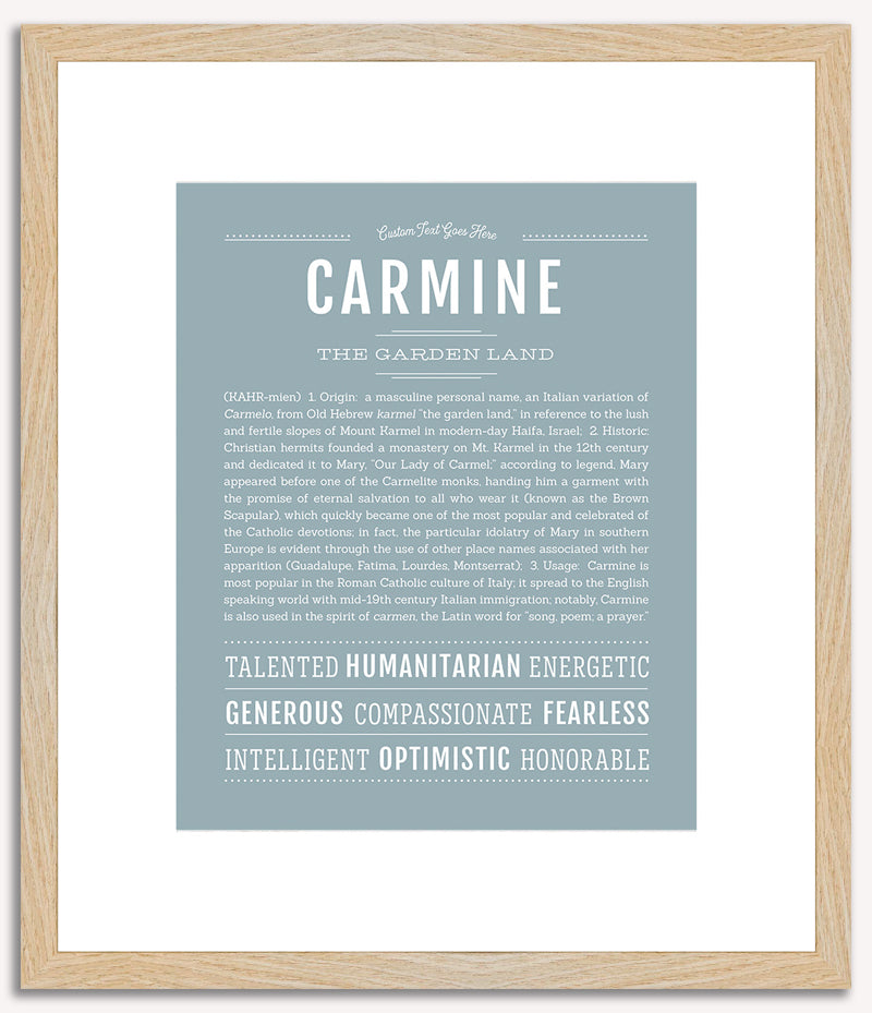 Carmine | Name Art Print