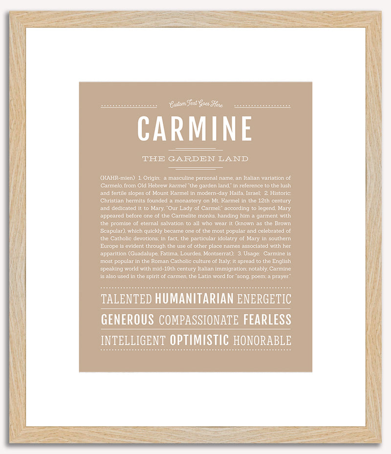 Carmine | Name Art Print