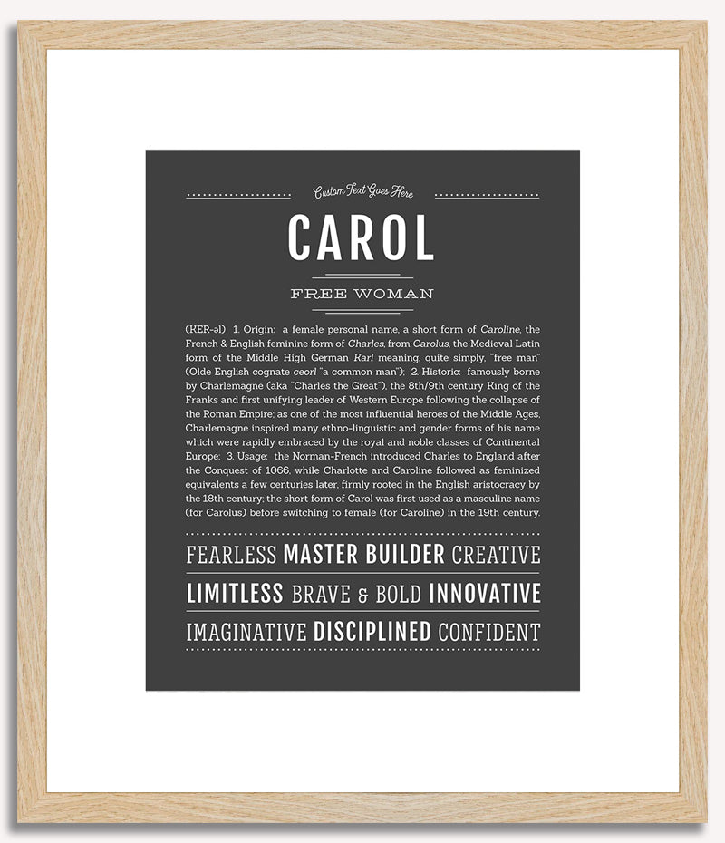 Carol | Name Art Print