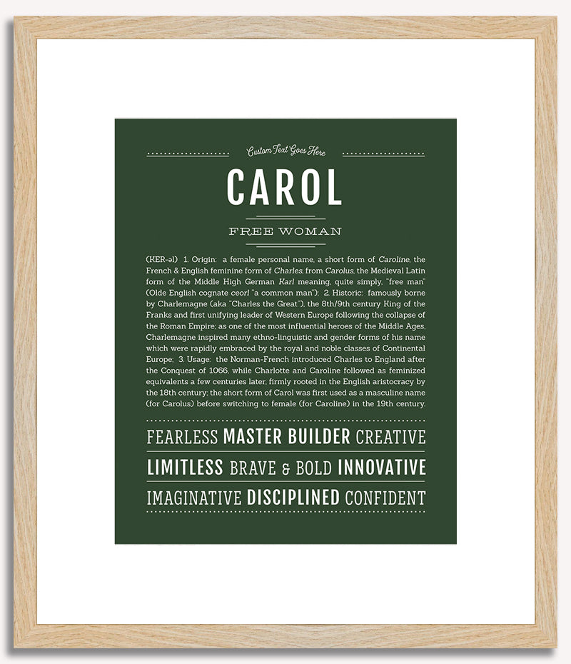 Carol | Name Art Print