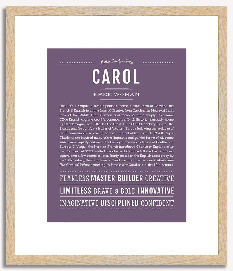 Carol | Name Art Print