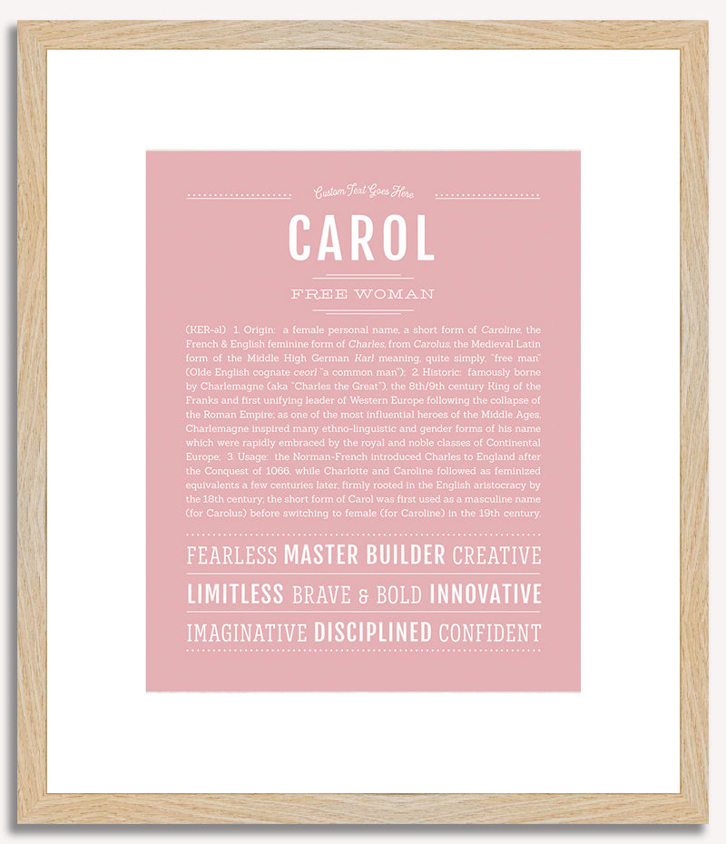 Carol | Name Art Print