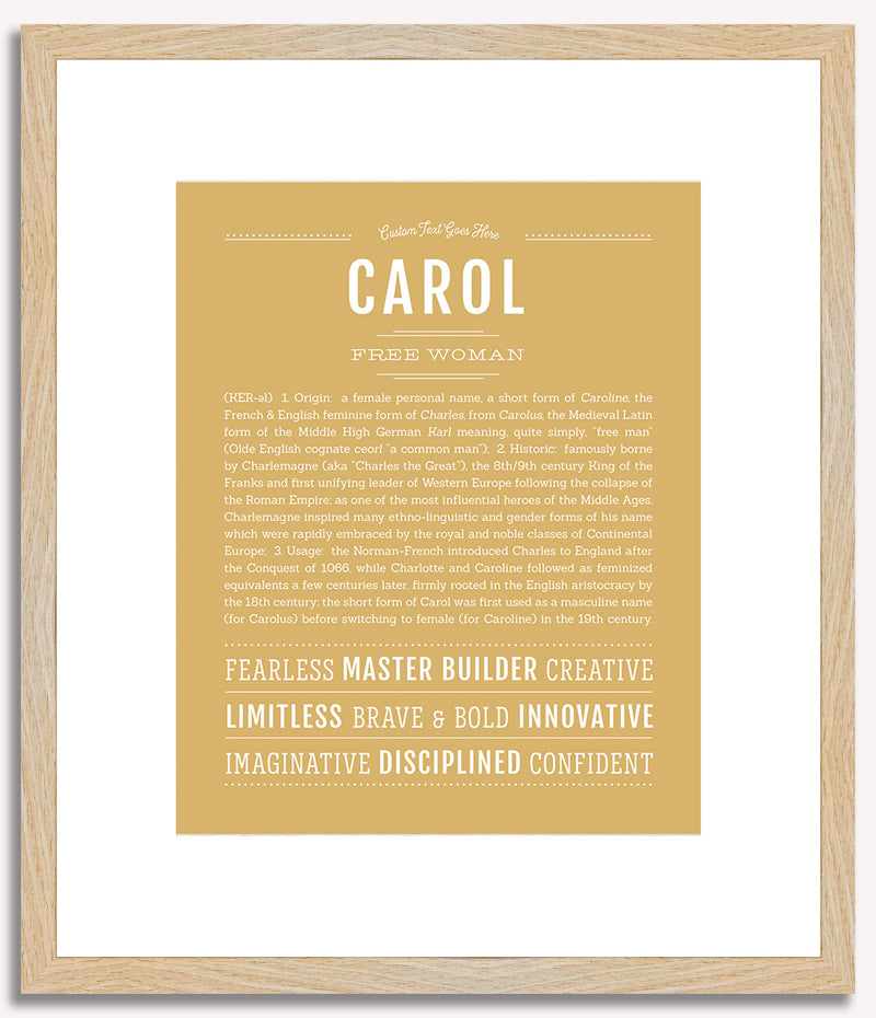 Carol | Name Art Print