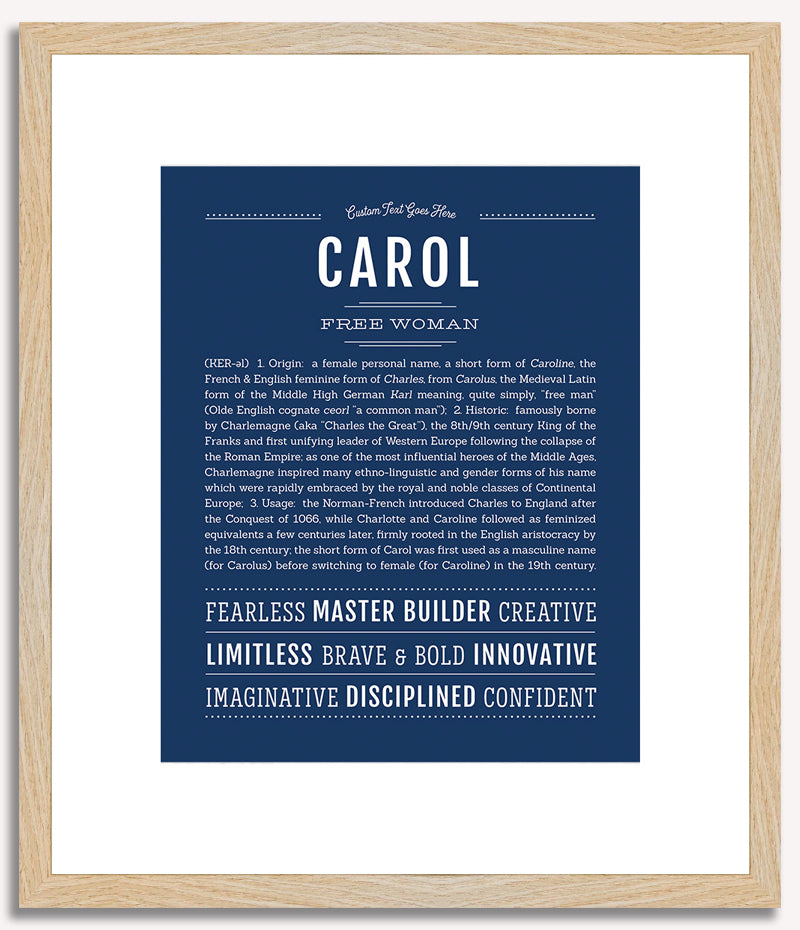 Carol | Name Art Print