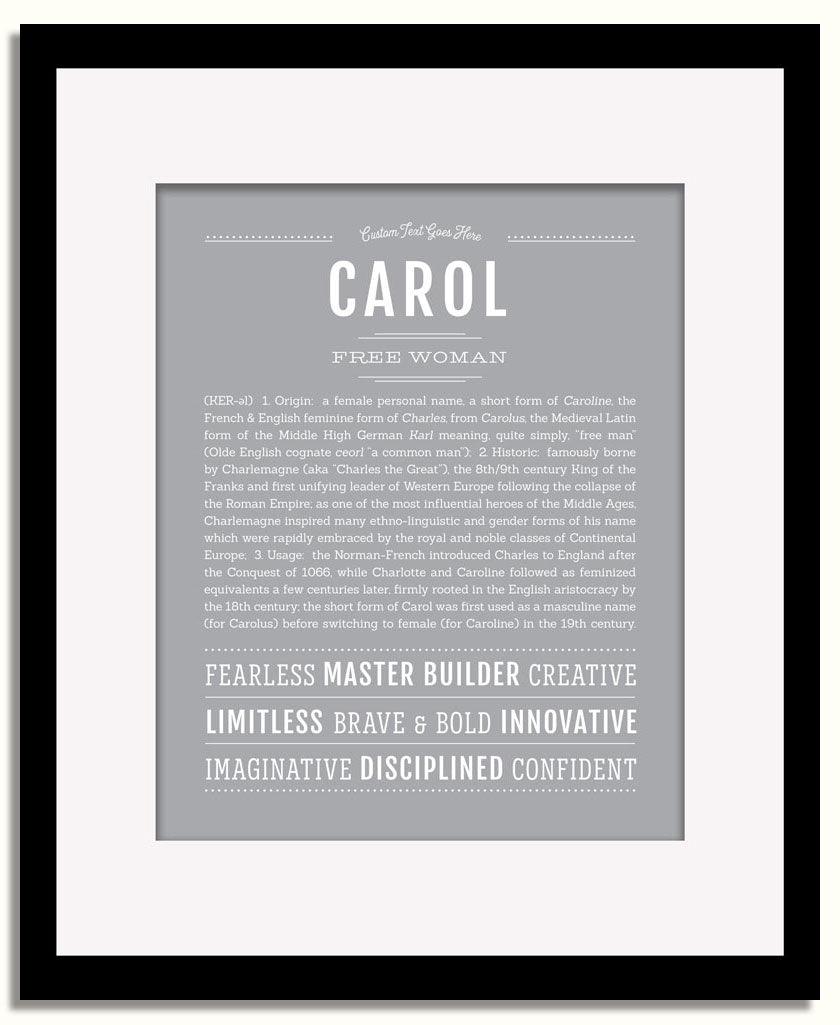 Frame Options | Sage | Black Frame, Matted