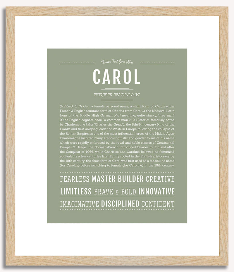 Carol | Name Art Print