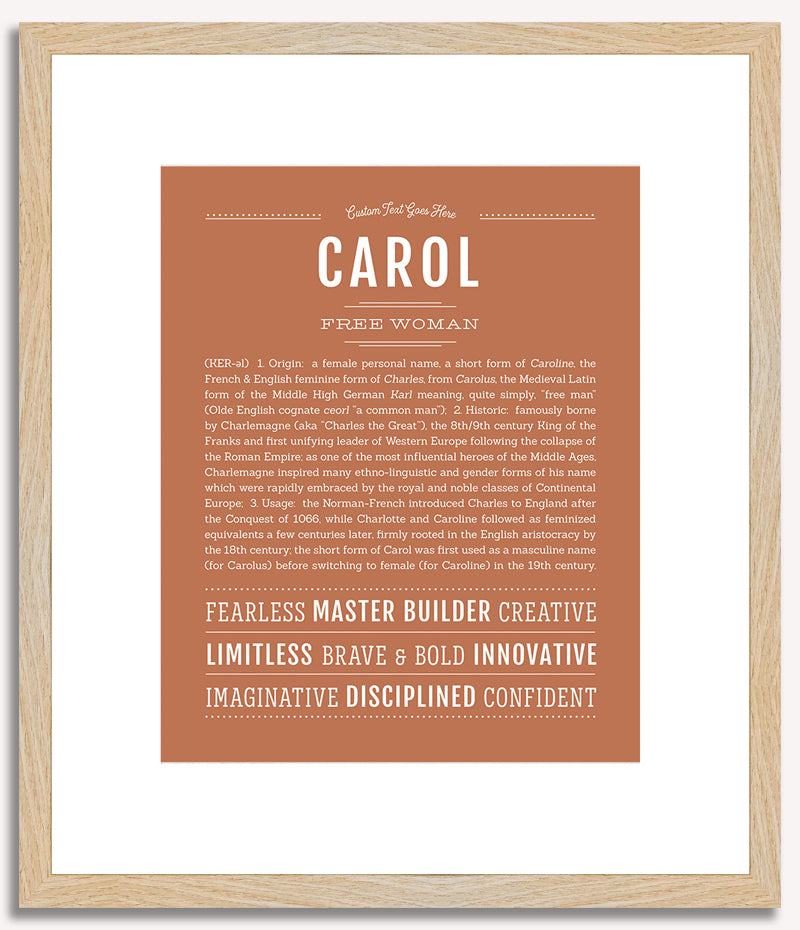 Carol | Name Art Print