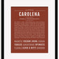 Carolena | Name Art Print