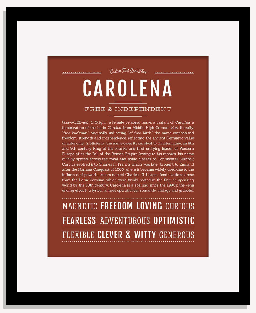 Carolena | Name Art Print