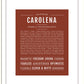 Carolena | Name Art Print