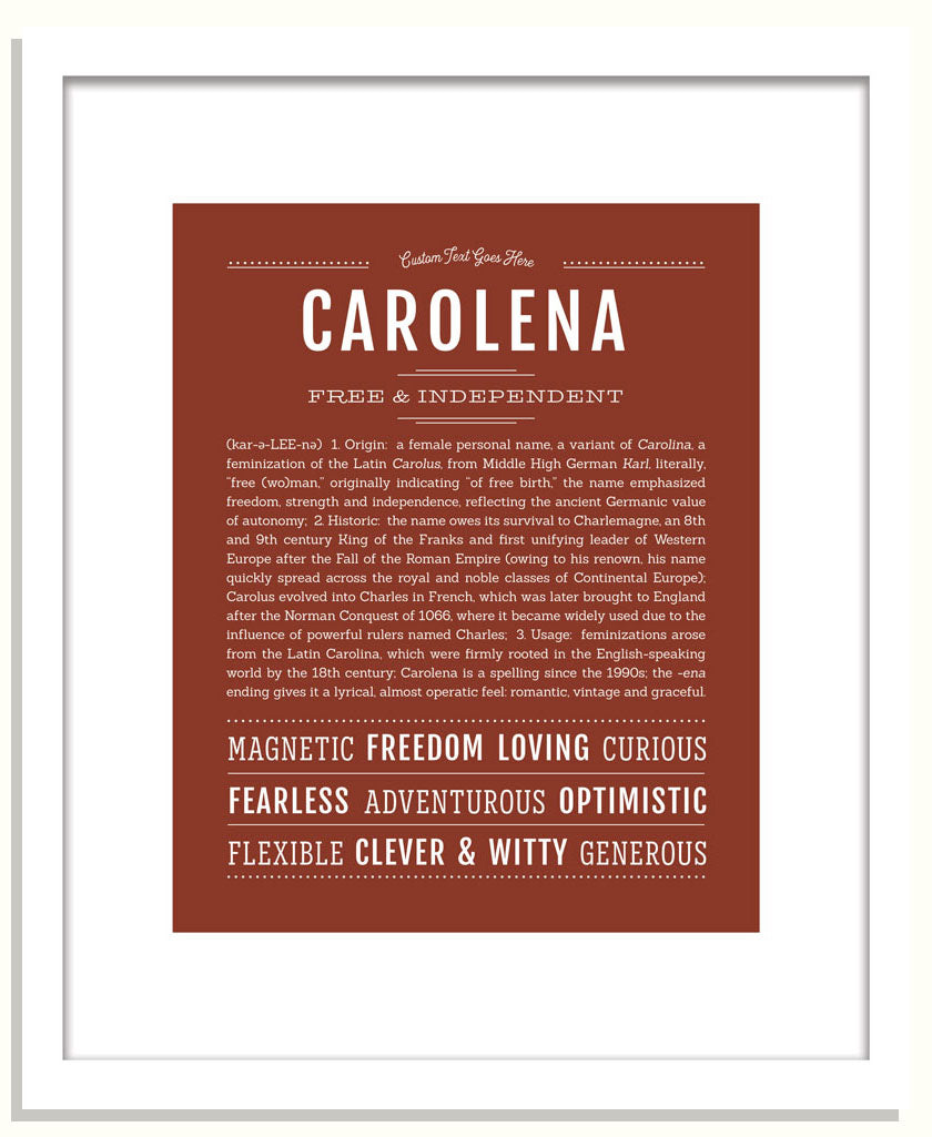Carolena | Name Art Print