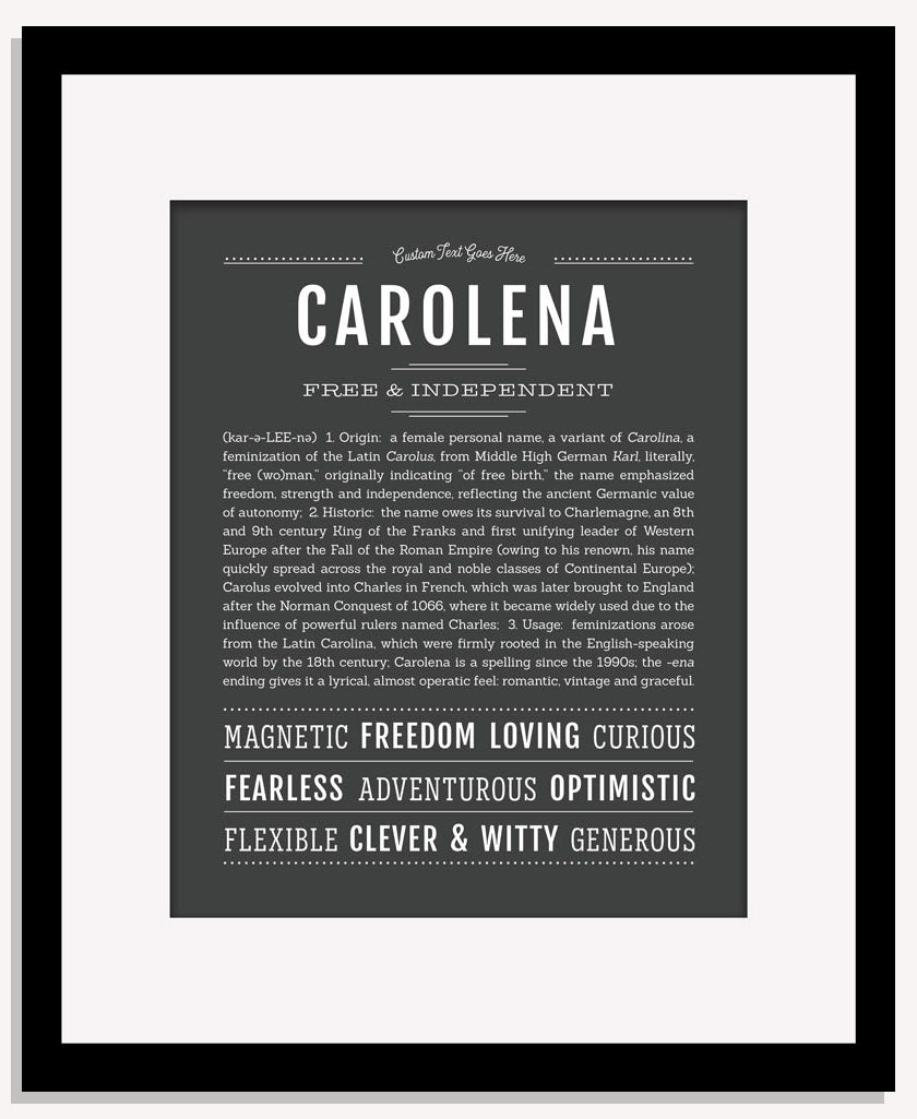 Carolena | Name Art Print