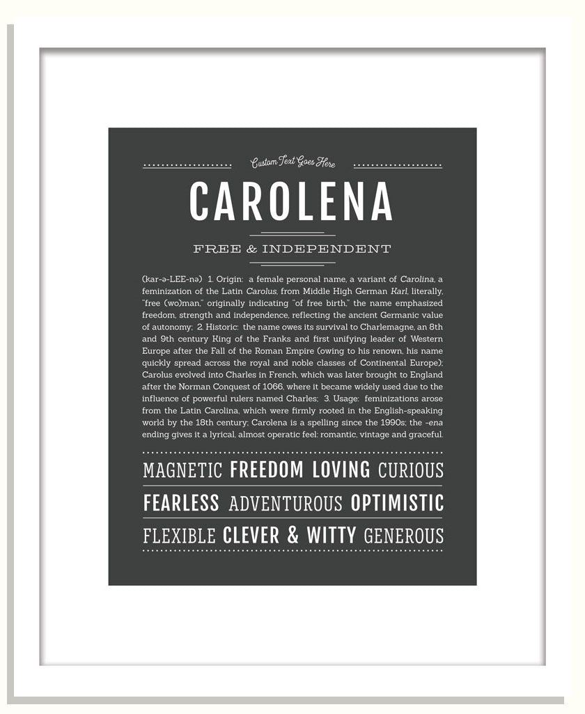 Carolena | Name Art Print