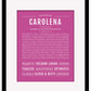 Carolena | Name Art Print