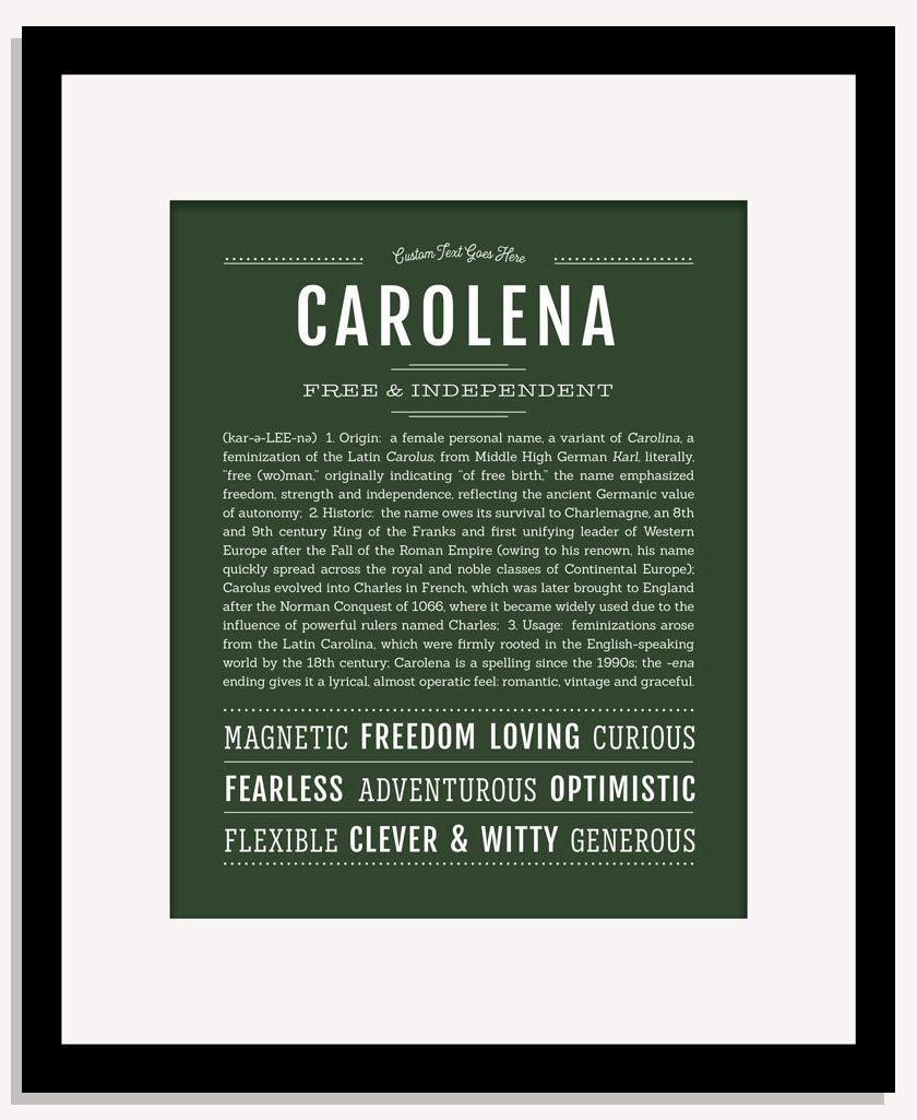Carolena | Name Art Print
