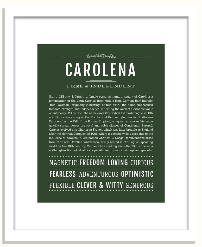 Carolena | Name Art Print