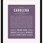 Carolena | Name Art Print