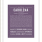 Carolena | Name Art Print